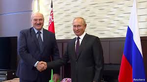 Belarus president saam met Putin