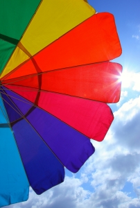 rainbow umbrella