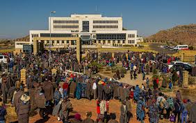 Lesotho wolboere protesteer oor regering se Chinese ooreenkoms