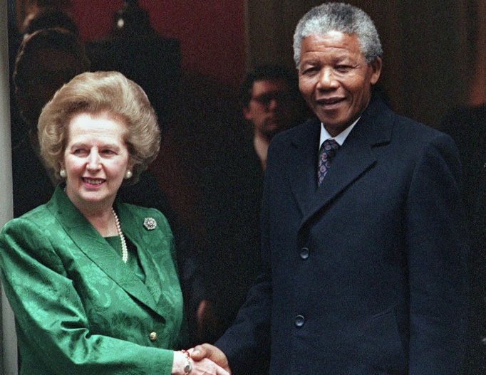 Thatcher en Mandela