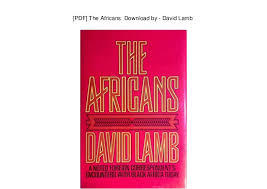 The Africans by David Lamb