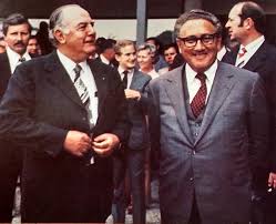 John Vorster en Henry Kissinger